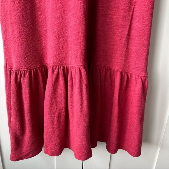 Anthropologie Saturday Sunday Kathie Flounced Relaxed fit Dress Pink small - Picture 13 of 15